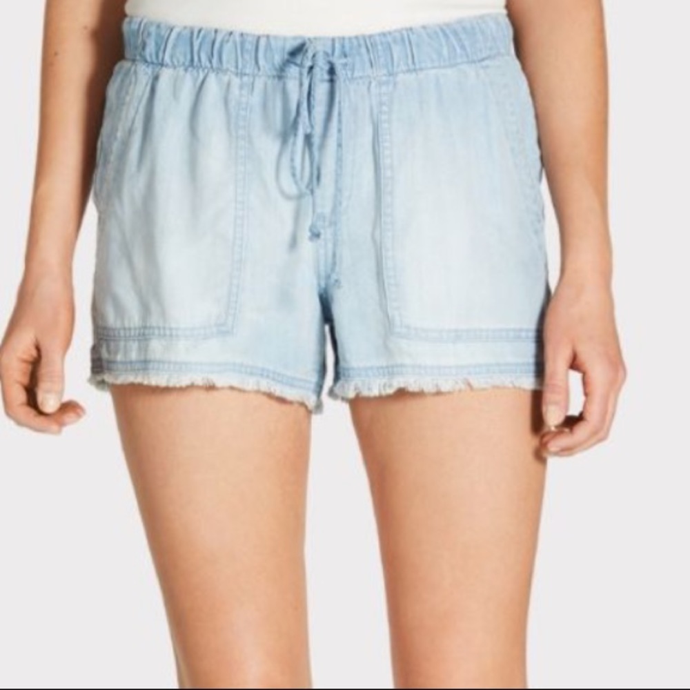 Anthropologie Cloth & Stone Chambray Shorts